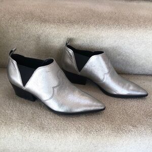 Silver Women's Ankle Boots